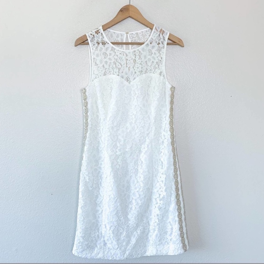 Lilly Pulitzer White Mila Shift Dress, size 4, new with tags
